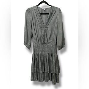 Current Air Animal Print Smocked Waist Dress